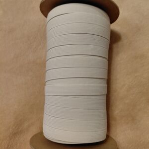 1/2" White Elastic Band Spool